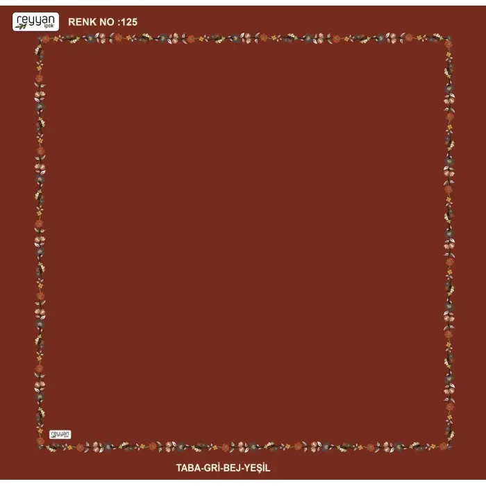 Reyyan İpek 100 cm Desenli Oyalık Yazma (ryyn-449-10)