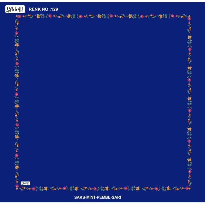 Reyyan İpek 100 cm Desenli Oyalık Yazma (ryyn-449-14)