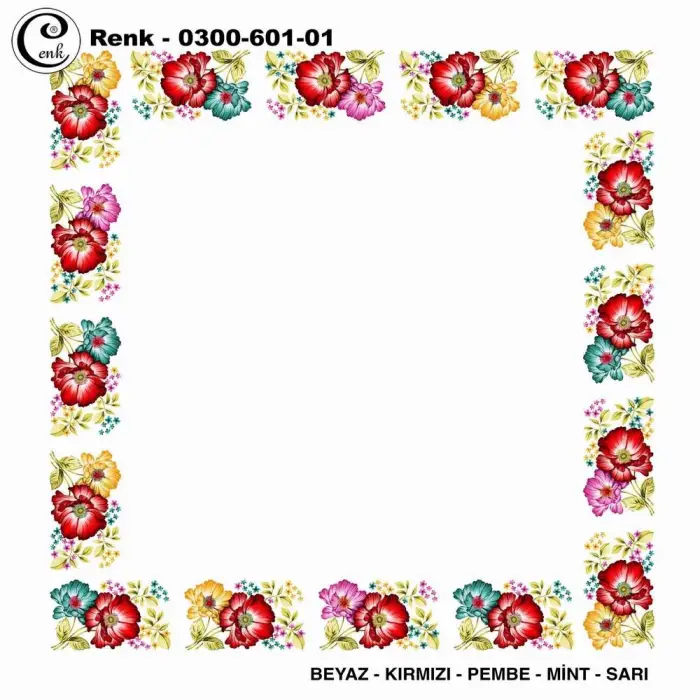 Cenk 100cm Ortası Boş Oyalık Yazma (Cnk-601-01)