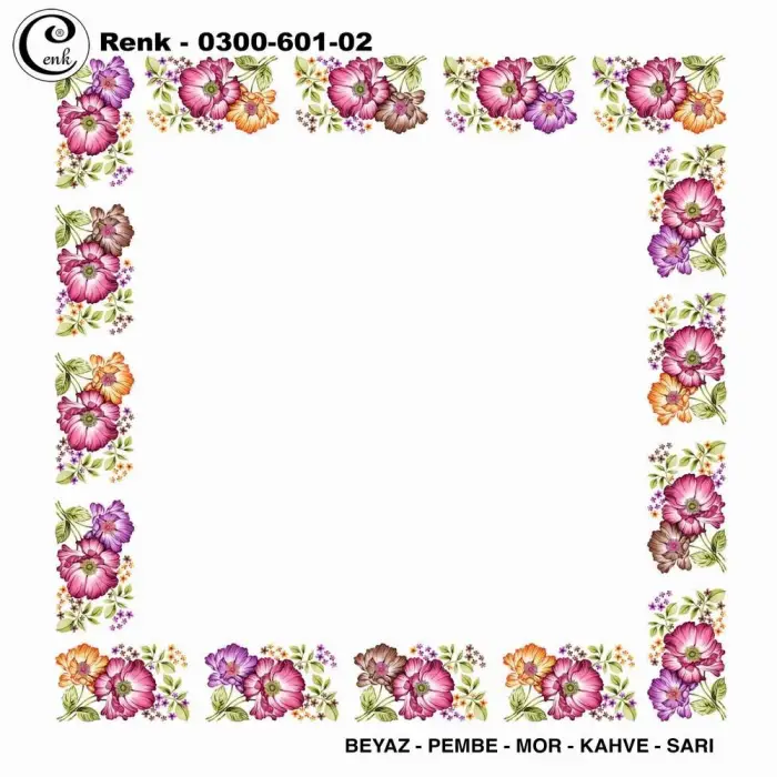 Cenk 100cm Ortası Boş Oyalık Yazma (Cnk-601-02)