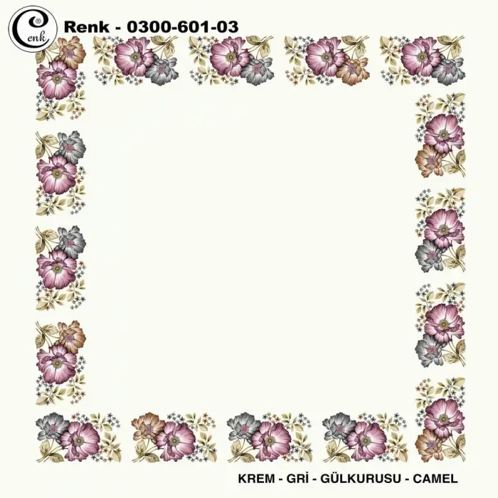 Cenk 100cm Ortası Boş Oyalık Yazma (Cnk-601-03)