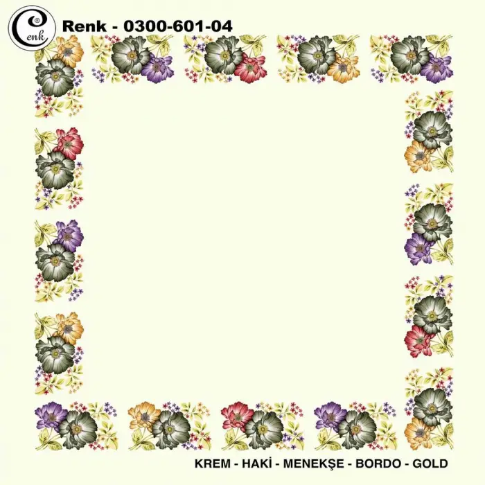 Cenk 100cm Ortası Boş Oyalık Yazma (Cnk-601-04)