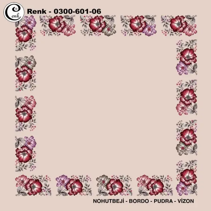 Cenk 100cm Ortası Boş Oyalık Yazma (Cnk-601-06)