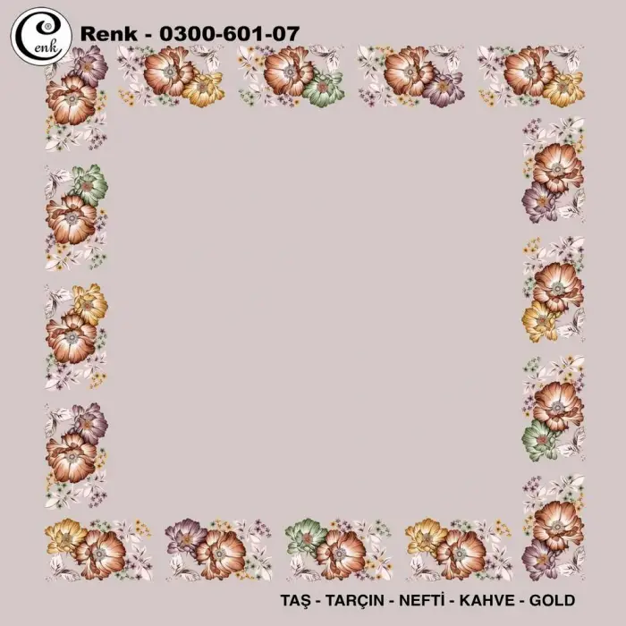 Cenk 100cm Ortası Boş Oyalık Yazma (Cnk-601-07)