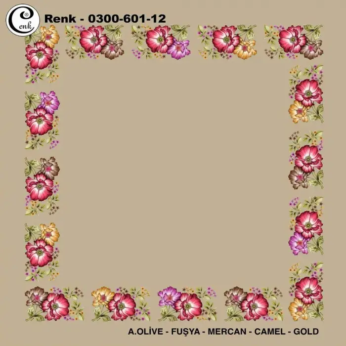 Cenk 100cm Ortası Boş Oyalık Yazma (Cnk-601-12)