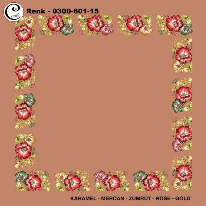 Cenk 100cm Ortası Boş Oyalık Yazma (Cnk-601-15)