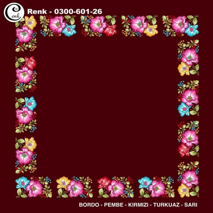 Cenk 100cm Ortası Boş Oyalık Yazma (Cnk-601-26)