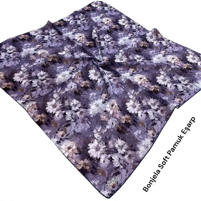 Bonjela El Dikişli Dijital Soft Eşarp-soft58-02