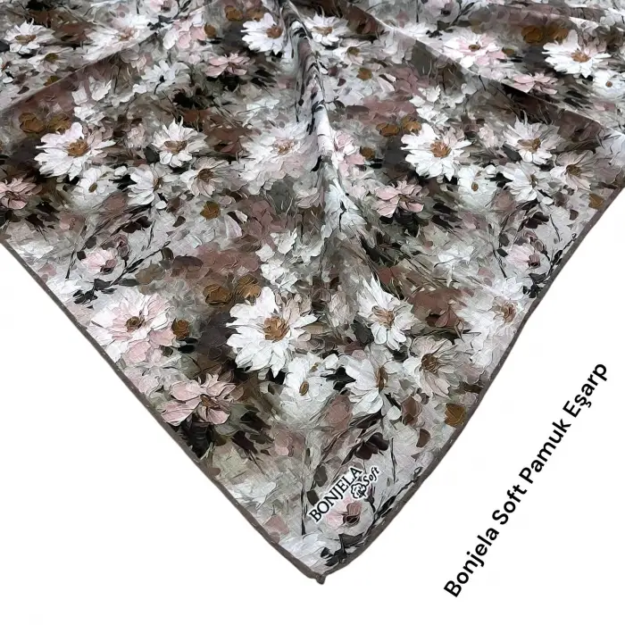 Bonjela El Dikişli Dijital Soft Eşarp-soft58-12