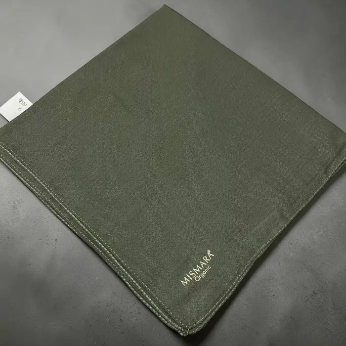 Mismara Organik Pamuk Eşarp -(Yeşil)-(MOE01-21)