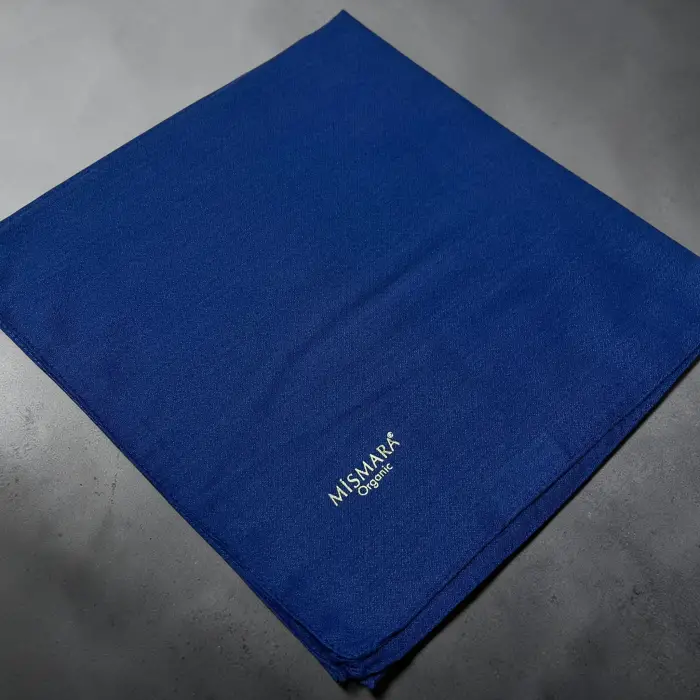 Mismara Organik Pamuk Eşarp -(Mavi)-(MOE01-23)