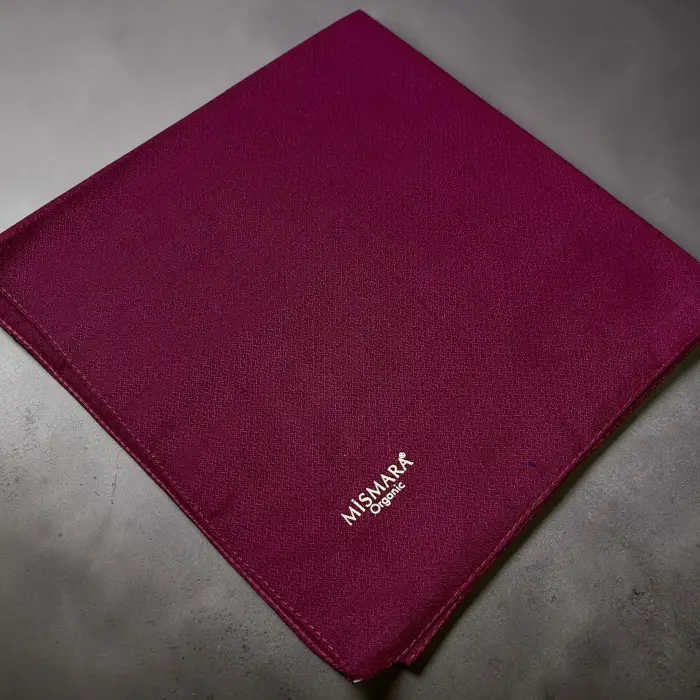 Mismara Organik Pamuk Eşarp -(Bordo)-(MOE01-31)
