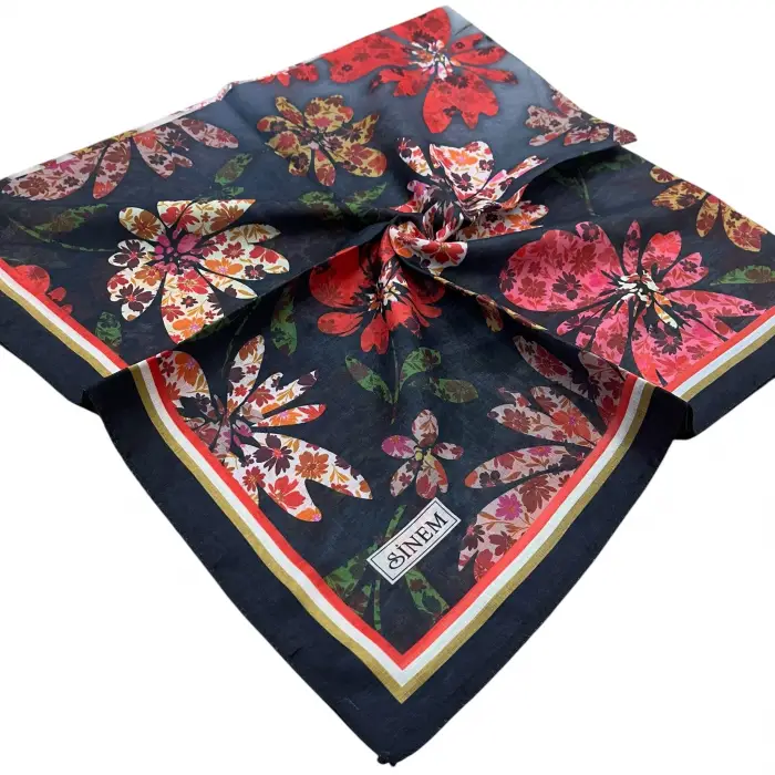 Sinem Desenli Dikişli Yazma (Snd8307)