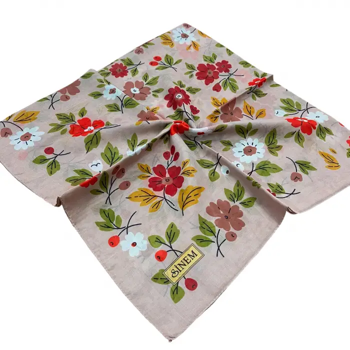 Sinem Desenli Dikişli Yazma (Snd8507)