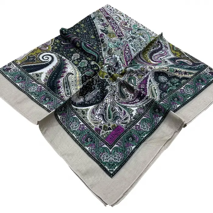 Sinem Desenli Dikişli Yazma (Snd8701)