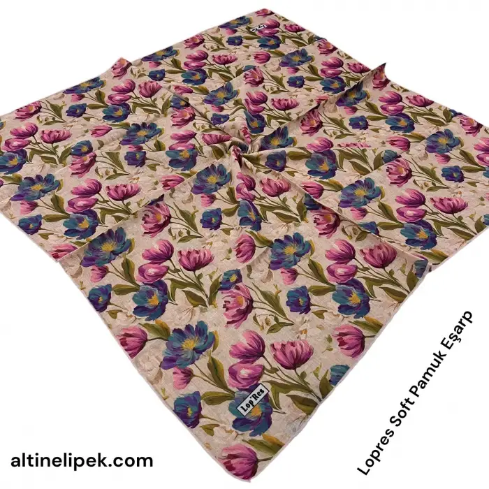Lopres Soft Pamuk Eşarp-(soft64-02)