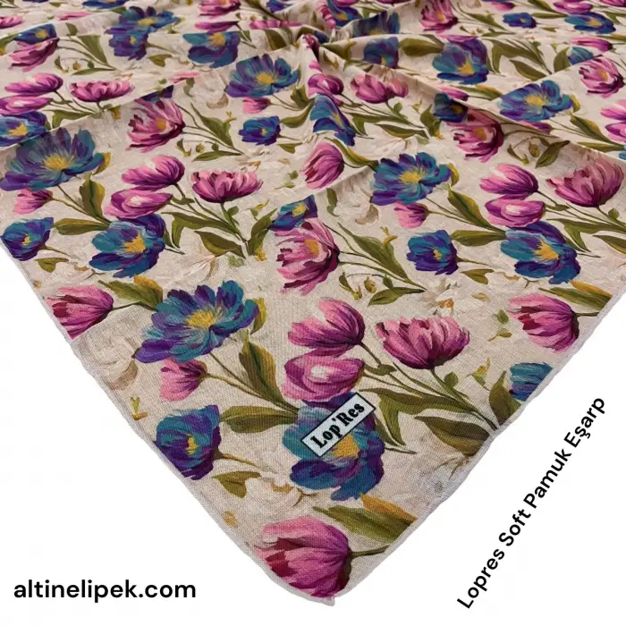 Lopres Soft Pamuk Eşarp-(soft64-02)