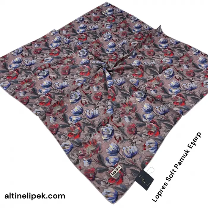 Lopres Soft Pamuk Eşarp-(soft64-12)
