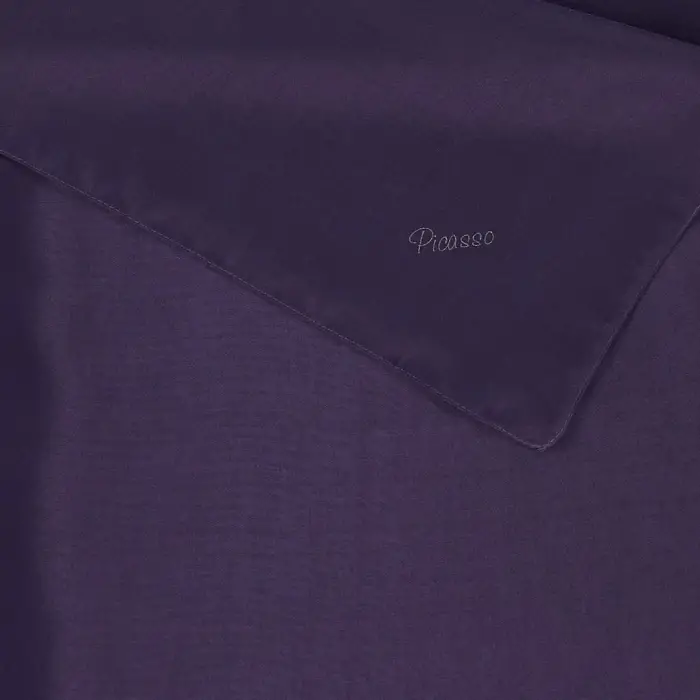 Picasso Düz Pırıltı Kehribar Eşarp Mor (ry9907)