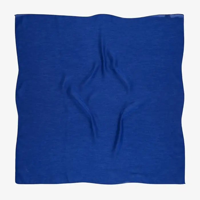 Picasso Düz Pırıltı Kehribar Eşarp Saks Mavi (ry9912)