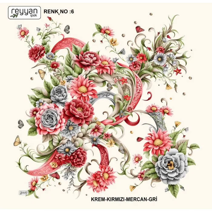 Reyyan Desenli Oyalık Yazma (ryyn-400-19)