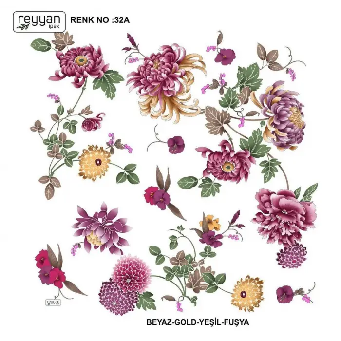 Reyyan Desenli Oyalık Yazma (ryyn-405-25)
