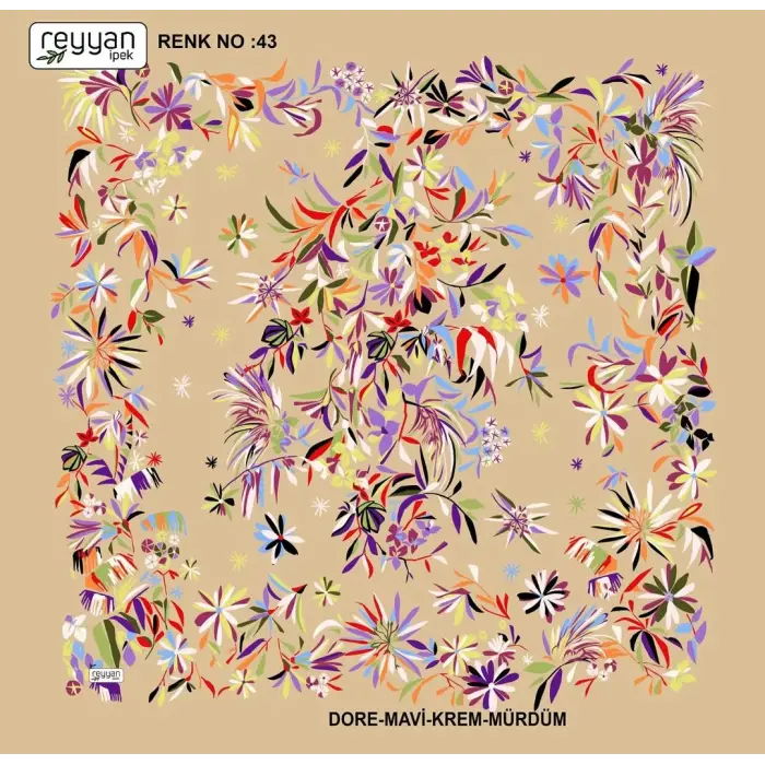 Reyyan Desenli Oyalık Yazma (ryyn-408-07)