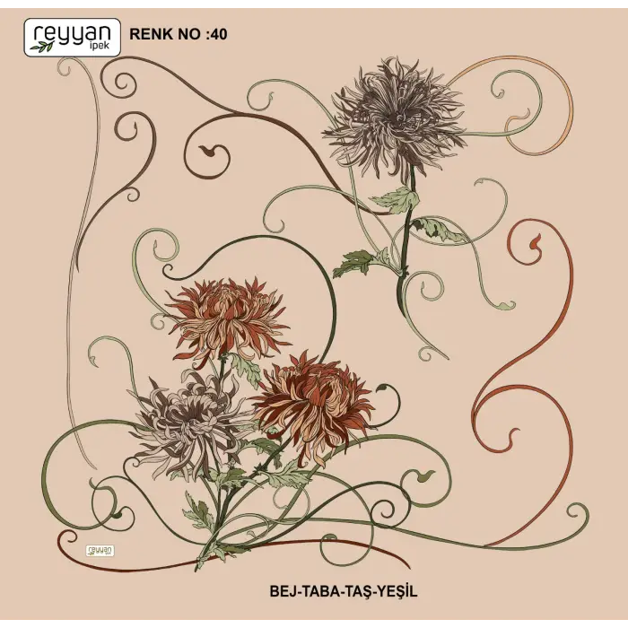 Reyyan Desenli Oyalık Yazma (ryyn-414-29)