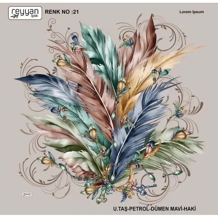 Reyyan Desenli Oyalık Yazma (ryyn-417-23)