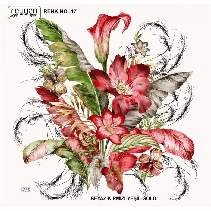 Reyyan Desenli Oyalık Yazma (ryyn-423-13)