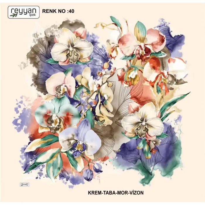 Reyyan İpek 100 cm Oyalık Yazma (ryyn-370-07)