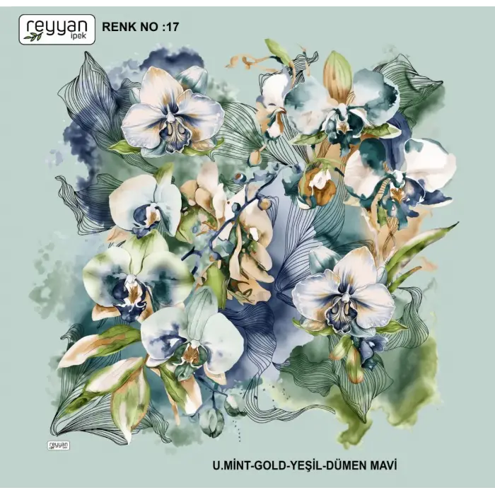 Reyyan İpek 100 cm Oyalık Yazma (ryyn-370-10)