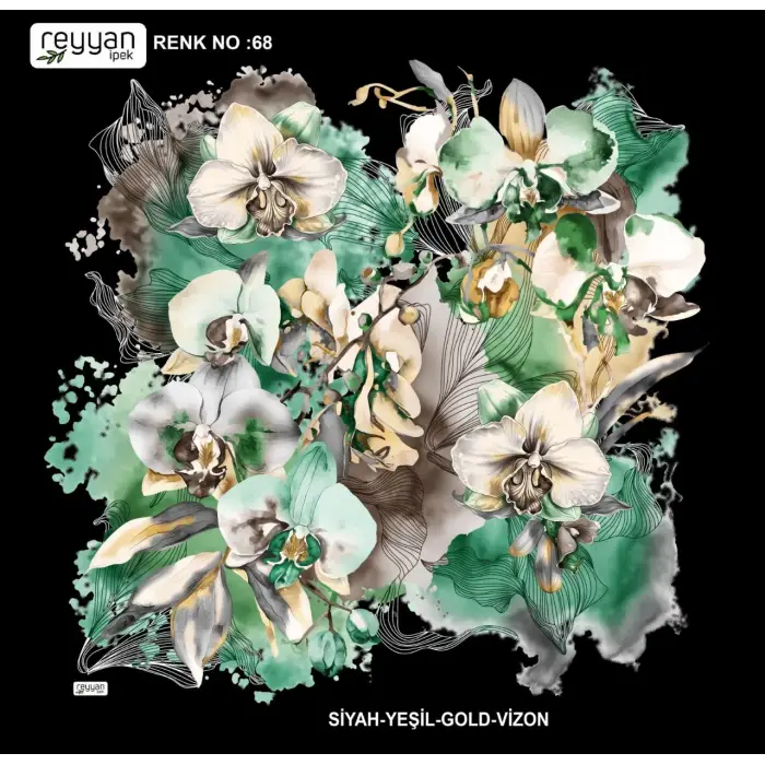 Reyyan İpek 100 cm Oyalık Yazma (ryyn-370-11)