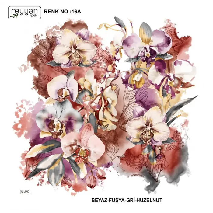 Reyyan İpek 100 cm Oyalık Yazma (ryyn-370-12)