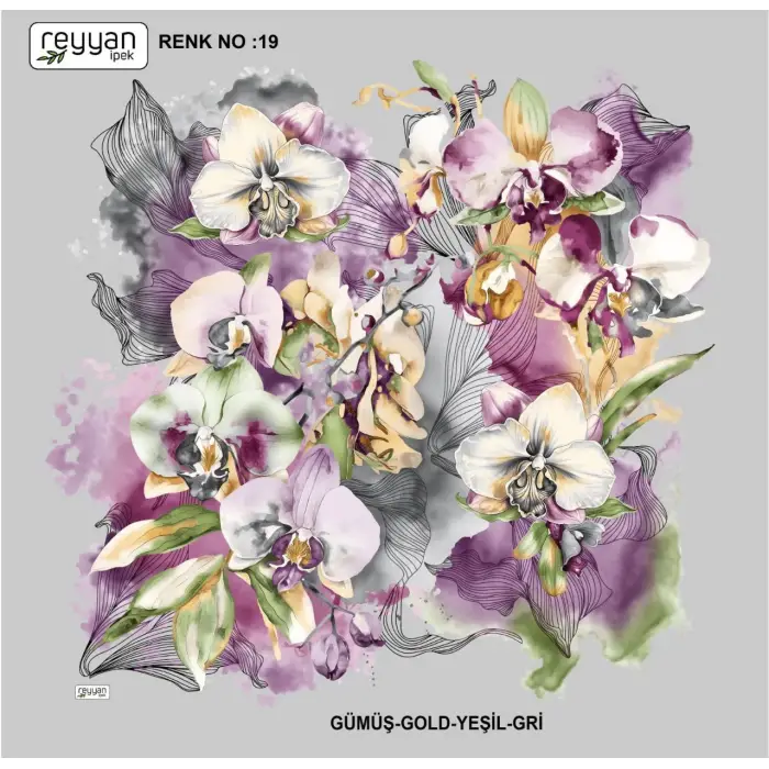 Reyyan İpek 100 cm Oyalık Yazma (ryyn-370-20)