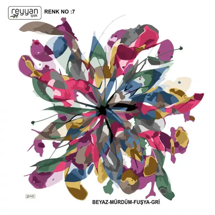 Reyyan İpek 100 cm Oyalık Yazma (ryyn-372-18)