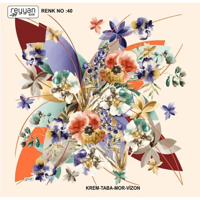Reyyan İpek 100 cm Oyalık Yazma (ryyn-373-13)