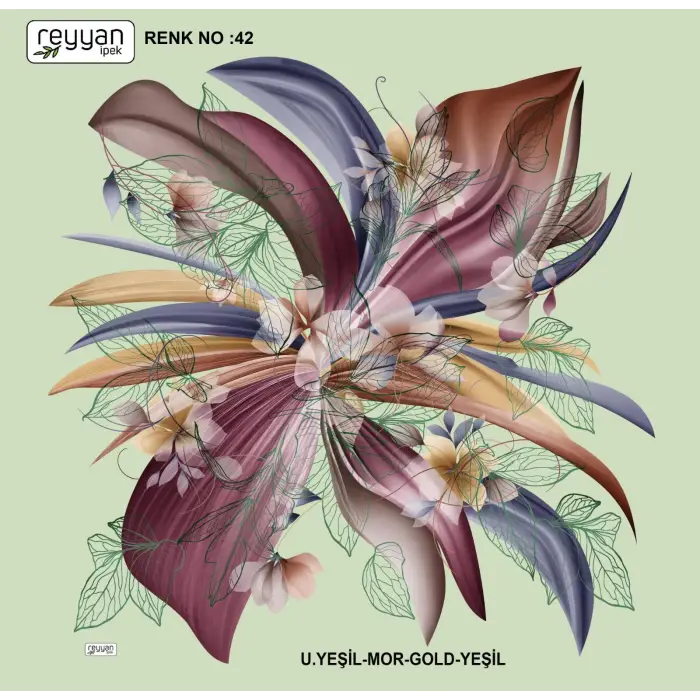 Reyyan İpek 100 cm Oyalık Yazma (ryyn-374-07)