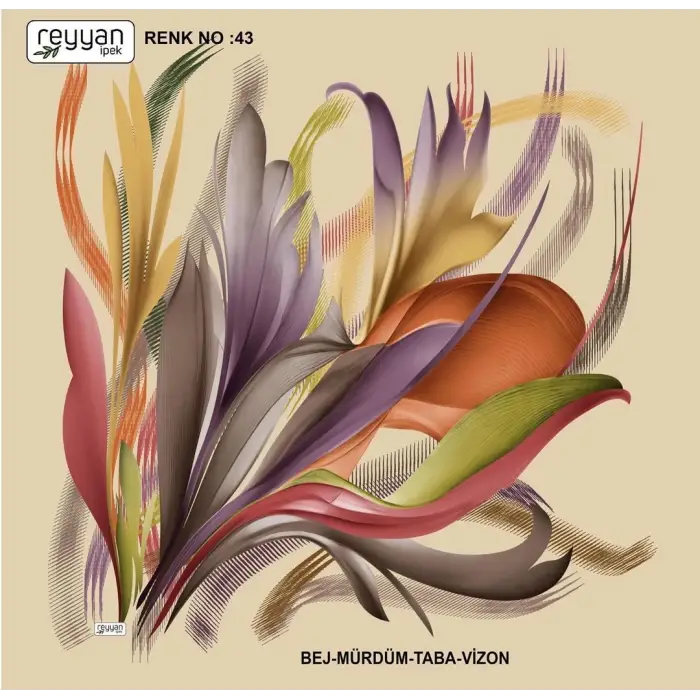 Reyyan İpek 100 cm Oyalık Yazma (ryyn-379-03)