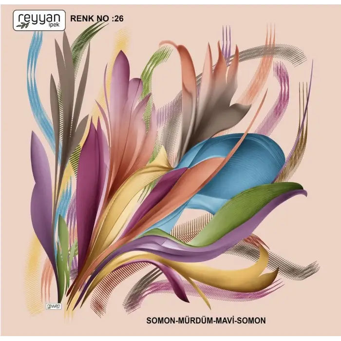 Reyyan İpek 100 cm Oyalık Yazma (ryyn-379-08)