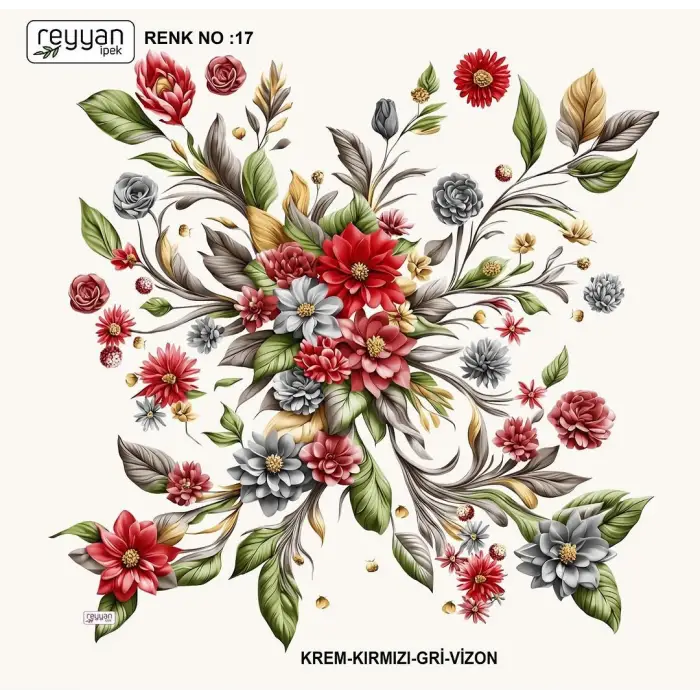 Reyyan İpek 100 cm Oyalık Yazma (ryyn-387-16)