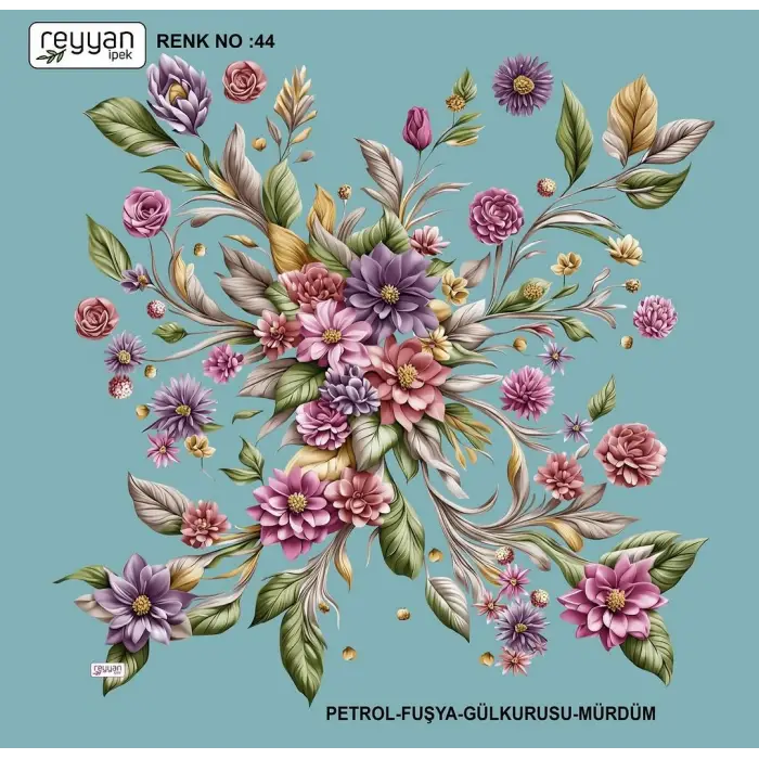 Reyyan İpek 100 cm Oyalık Yazma (ryyn-387-23)