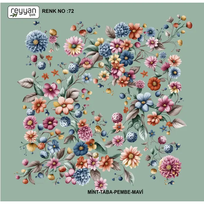 Reyyan İpek 100 cm Oyalık Yazma (ryyn-388-12)