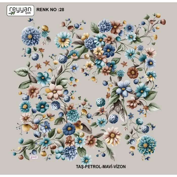 Reyyan İpek 100 cm Oyalık Yazma (ryyn-388-20)