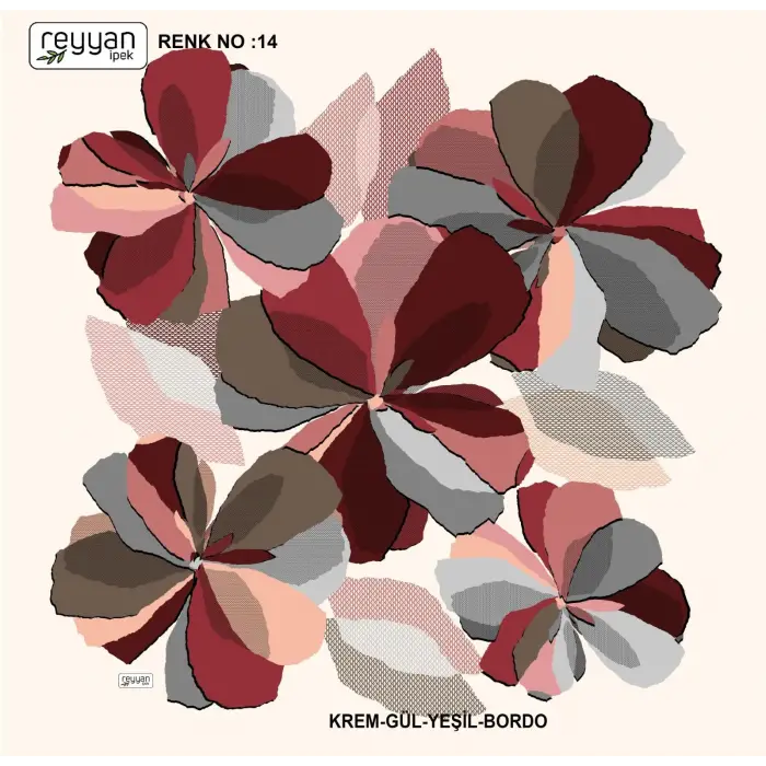 Reyyan İpek 100 cm Oyalık Yazma (ryyn-390-01)