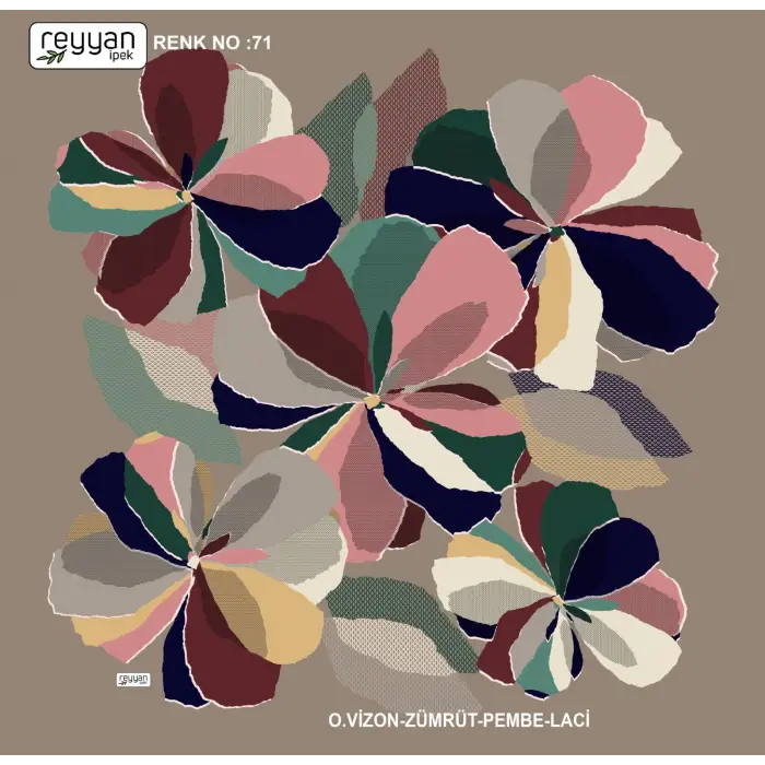 Reyyan İpek 100 cm Oyalık Yazma (ryyn-390-02)