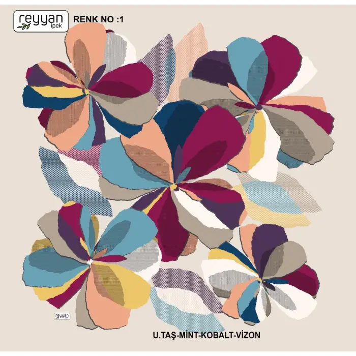 Reyyan İpek 100 cm Oyalık Yazma (ryyn-390-03)