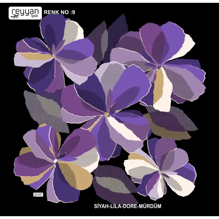 Reyyan İpek 100 cm Oyalık Yazma (ryyn-390-04)