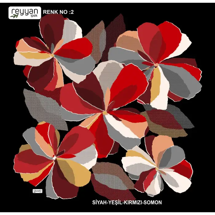 Reyyan İpek 100 cm Oyalık Yazma (ryyn-390-06)