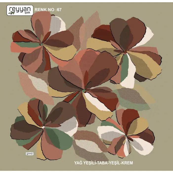 Reyyan İpek 100 cm Oyalık Yazma (ryyn-390-12)